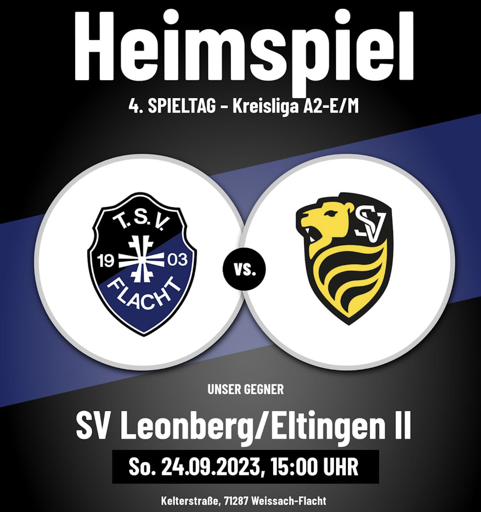 4. Spieltag ⚫️🔵 - SV Leonberg/Eltingen II
